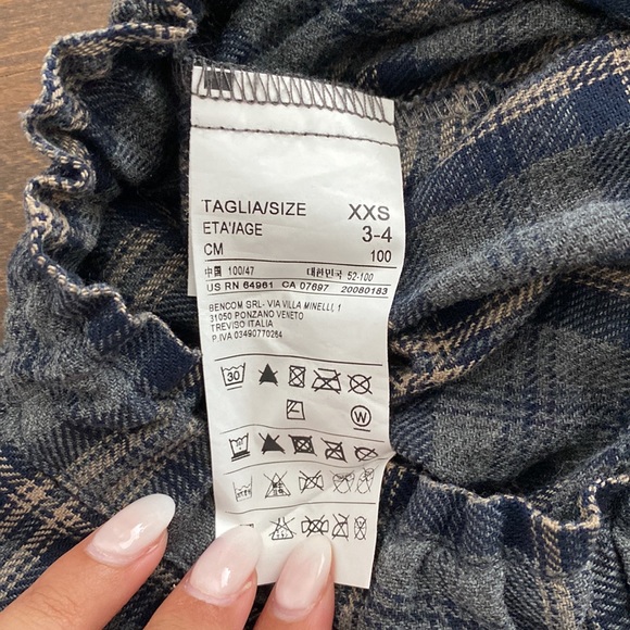 Benetton Coloured Plaid Mini Skirt for Girls - Picture 5 of 5